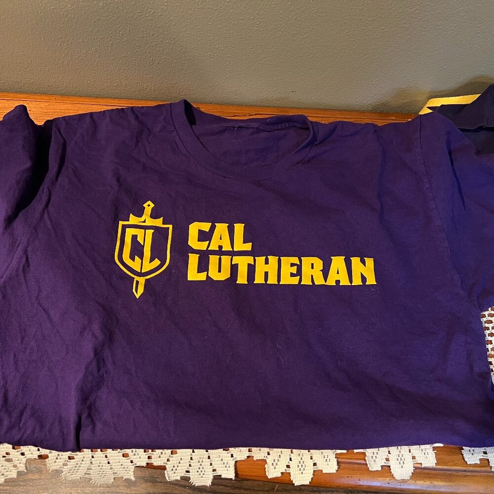 California Lutheran University logo T shirt Short sleeve